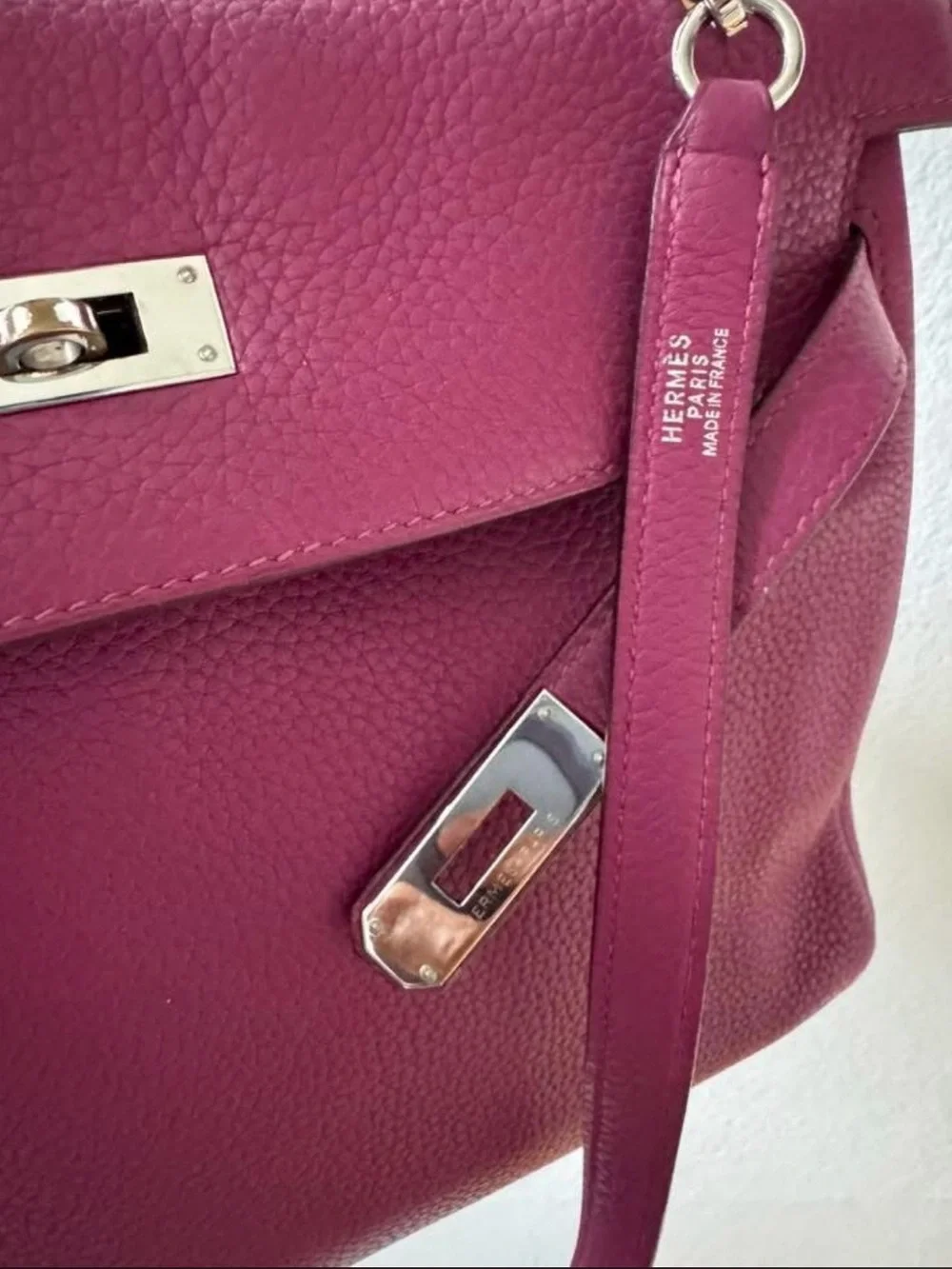 Hermes Kelly 32 Tosca with PHW in Togo leather - Picture 4 of 10